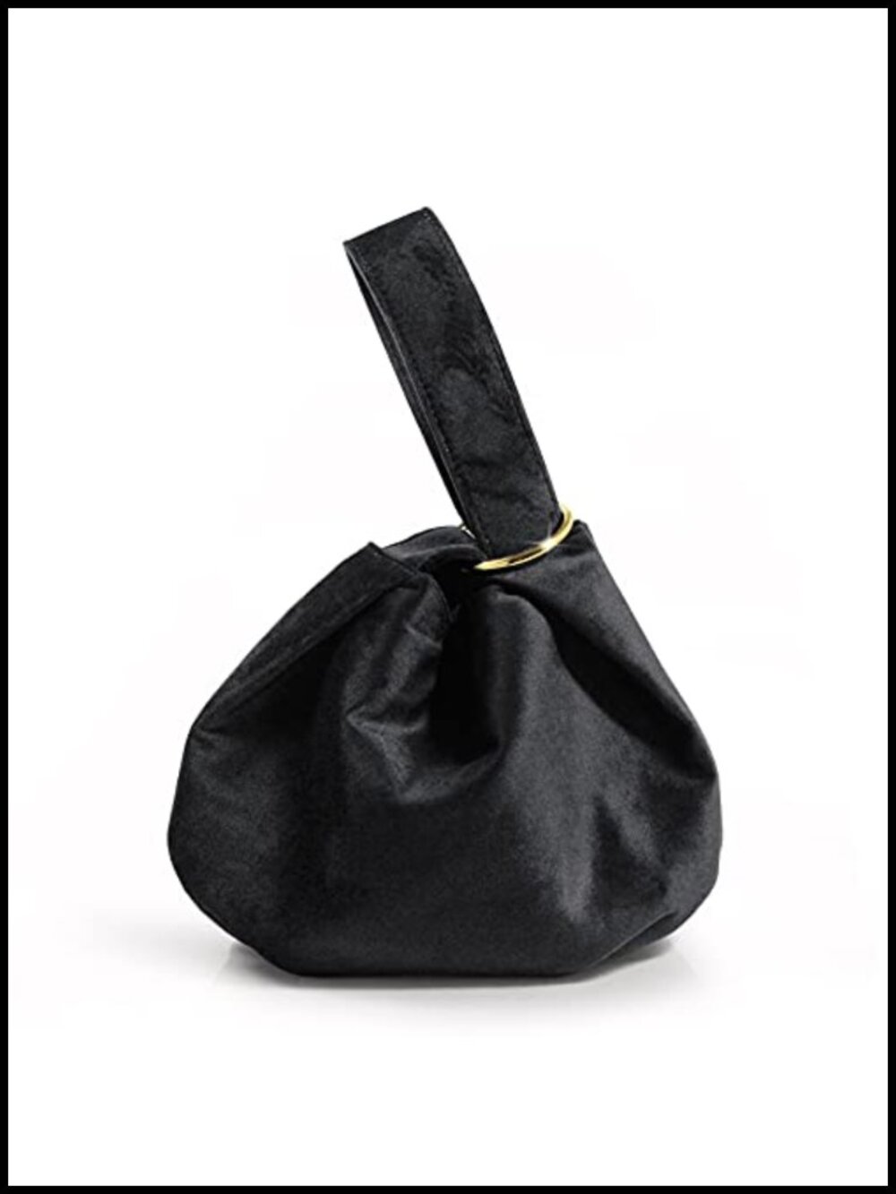 Velvet Women Clutch Top Handle Bag Wristlet Small Tote Purse